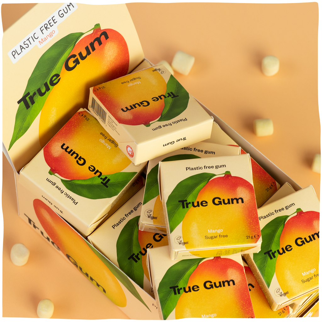 True Gum Mango biodegradable gum