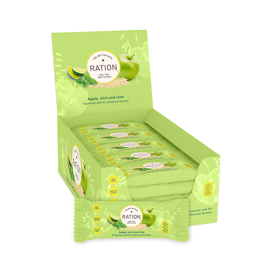 Ration bar mint and lime box