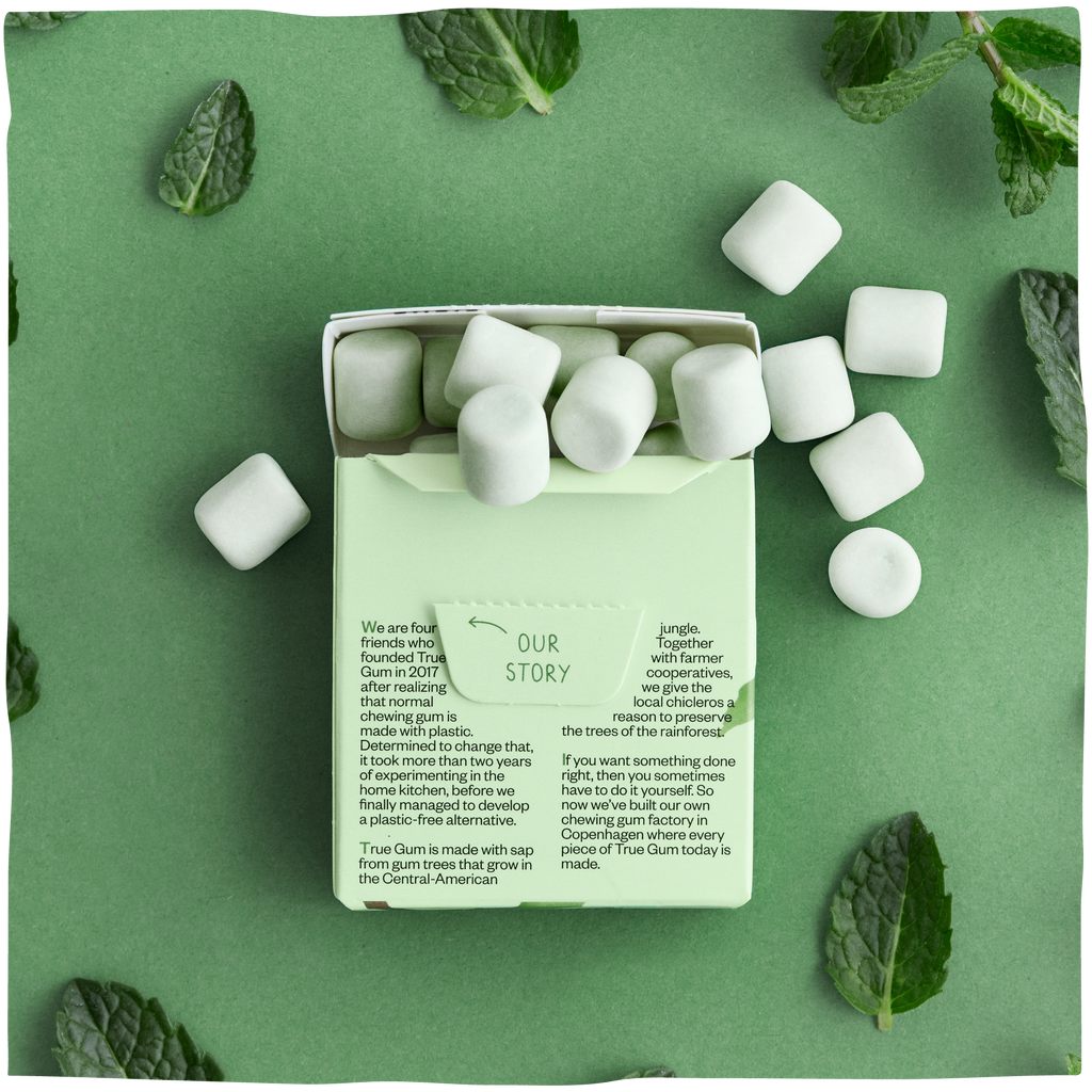 True Gum Mint Plastic-free, vegan, biodegradable chewing gum