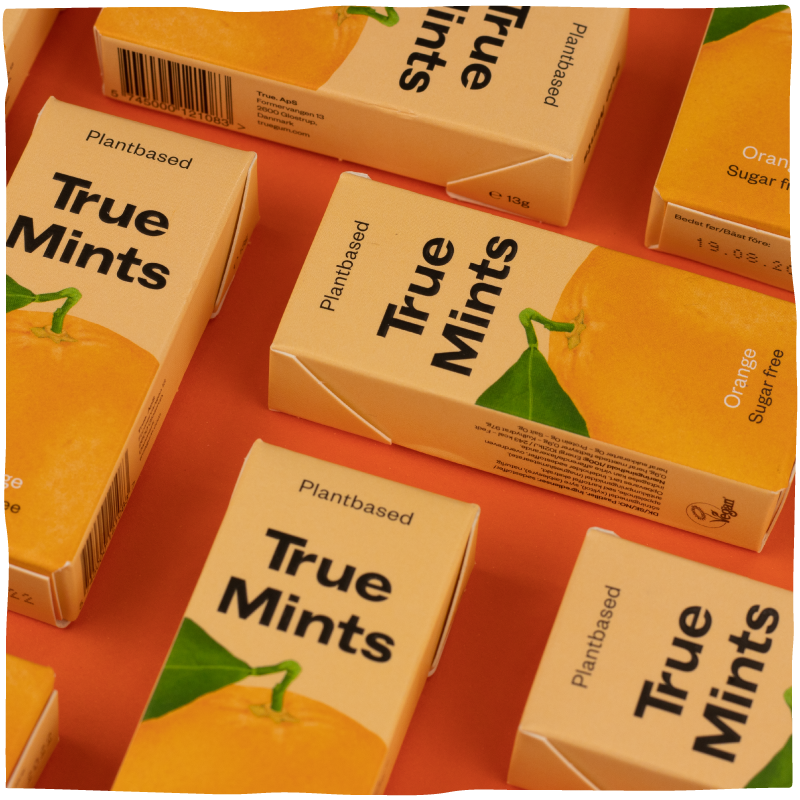 Orange sugar free plantbased pastille