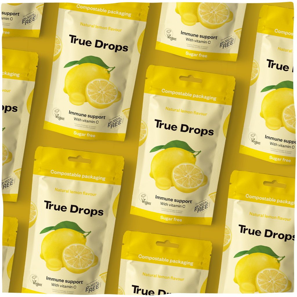 True Drops Lemon cough drops